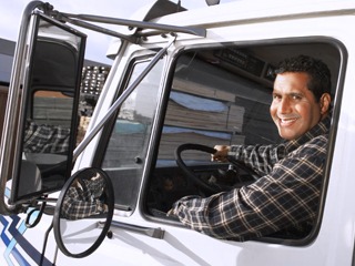 Happy Truck Driver